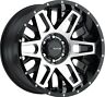 1-v388gbm2212-51865816512212 Vision Black Machined Sierra Rim Quantity Wheel