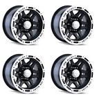 133-7983b Ion Set Black Machined Wheels Lifted Chevy Gmc 729419001308 133-7983b Ion Set Black Machined Wheels Lifted Chevy Gmc 729419001308