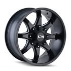 181-2978m18 Ion Black Milled Wheel Chevy Silverado Gmc Sierra 729419083656 181-2978m18 Ion Black Milled Wheel Chevy Silverado Gmc Sierra 729419083656
