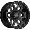 Rfnt351250r20 217-2105bm25 Ultra Fuel Black Milled Warlock Wheels Mud Gripper Tires