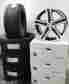 305-40-22 Performance 22 New Dodge 1500 Ram 1994-2014 Black Machined Wheels Tires 2457