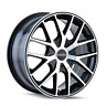 4x100-4x114.3 3260-7701b Touren Wheel Rim Black Machined 729419058463