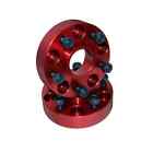 11302 41-86 Alloy Usa Pair Of Red 1.25 Wheel Spacers For Willys Jeep Models 804314222574