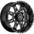 467b-090816500 Fite Bmf 20x9 8x6.5 8x165.1 Wheels Rims Black 0 Offset Alloy 8 Spoke