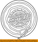 4895899ab Mopar Chrysler Oem Wheels-center