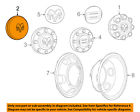 52106876ab Mopar Chrysler Oem Wheels-center
