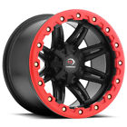 551-141156mbr5 Vision Atv One Rim Offset Black Qty Of