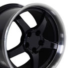 5939427 Oe Wheels Black Corvette Style Deep Set Of Rims Camaro