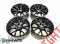5qw99rxfaa Hellcat Mopar Dodge 2015 Challenger Srt Wheels Set Of 4 Low Gloss Black Oem New