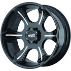 5x115 Infectious Hostile 22x10.5 Black Milled 18 Wheels Mud Grappler 40
