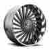 S241289008 5x120.65 Dub 28x9 Daze S241 5x4.75 5 Black Machined Wheel Set 4