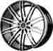 V88-2291220b 5x120 Impulse Verde 22x9 V88 20mm Gloss Black Machined Wheels Rims 22