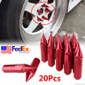 M12x1.5 6089304234636 Unbranded Red Aluminum Car Wheel Lug Nuts Cover