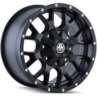 6x120 Warrior Mayhem 20x9 Black 6x5.5 18 Rims Darkar Mt3 37 Tires