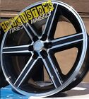645-6 6x139.7 Iroc 22 Machine Black Wheel Tires 22x9.5 30 Silverado Tahoe Gmc
