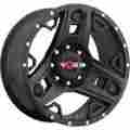 801-2998sb Triad Worx 25 20x9 8x180 Wheels Rims Black Offset Alloy 3 Spoke Concave
