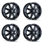 8040-7976b18 Mayhem Set Tank Black Milled Wheels Ford Lug 729419061005