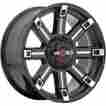 806bm Triton Worx 18x9 Black Milled 5x4.5 5x5 12 Rims 295 70 18 Tires