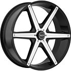 842290655 842 Viscera Wheels Rims Black Offset Alloy Spoke