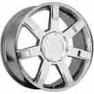 858-2984pc31 Sport Concepts 20x9 6x5.5 6x139.7 Wheels Rims Chrome 31 Offset Alloy 7 Spoke