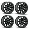 9301-7832mbn Dirty Life Set Roadkill Matte Black Truck Wheels 729419109387