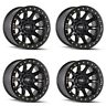 9304-2981mb Dirty Life Set Matte Black Lifted Truck Wheels 729419125790