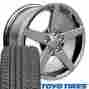 9449276 Oe Wheels 17 Chrome Corvette C6 Set Of 4 Rims Tires Fit Camaro Ss Firebird Cp