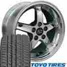 9449618 Oe Wheels 17 Chrome Cobra R Tires 17x9 Set Of 4 Rims Fit Mustang Cp