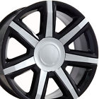9492016 Oe Wheels 22 Fits Cadillac Escalade Style Black Chrome Insert Set Of 4 Rims W1x