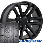 9508676 Oe Wheels Satin Black Sierra Style Tires Set Rims Fit