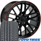 9508700 Oe Wheels Tires Fit Camaro Corvette Black Rim Toyo