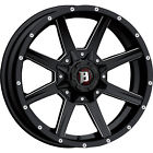 956790060-12gbx 205-200 Ballistic Nitto Black Razorback Wheels Dura Grappler