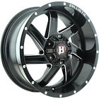 961212267-44gbx 217430 Ballistic Nitto Black Milled Guillotine Rims Ridge Grappler Tires