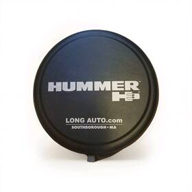 75r16 A.m. General 265/75r16 Spare Tire Cover For The Hummer H3 - Black Hard Years 2006 2010