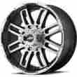 Ar901 American Racing 20x9 Machined Black 6x5.5 20 Wheels Trail Grappler