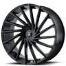 Abl-18 Asanti Blackast002-3 Black Wheels Matar Gloss Lugs Rims