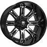 37-135022amp-cm2 At154-221427bm American Truxx Black Machined The Bomb Rims Mud Terrain Attack