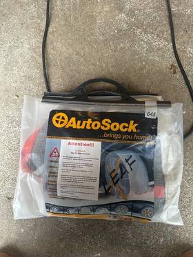 As645 Autosock Snow Socks 645 Traction Wheel Cover Ice. Used