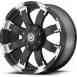 Ax191 American 5x5.5 Atx Wheels Grappler 18 37 Black 20x9 5x5 Racing Trail
