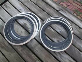 267-2-15 Barefoot Sole Co Inc Original 1960s Port A Wall Topper 15 Inch Tire Add On White Walls 1