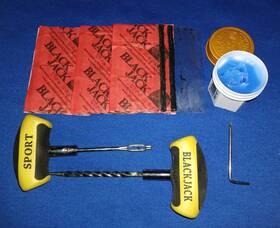 Black Jack 847705001464 Blackjack Passenger Compact Tire Repair Kit With Sport Handles 17 - 4 Inch Plugs Kt-220
