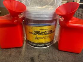 Lb-2000 Black Jack Blackjack Tire And Tube Mounting Lube Paste Compound Bottle