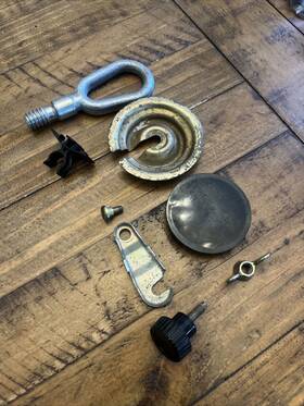 1904726 Bmw Oem E30 Trunk Hardware Kit For Spare Tire And Jack
