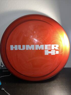 Rg-h33-sfm-h3 Boomerang 33 Inch Hummer H3 Logo - Rigid Tire Cover Painted Solar Flare
