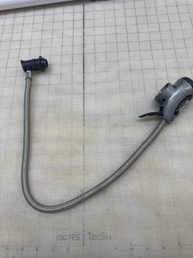 4333087860 Carbole Restsire Tire Inflator Gauge With Flexible Hose 150 Psi Car Truck Air Tool