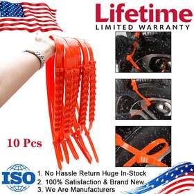 Carbole 900 19.5mm 10pcs Winter Snow Mud Anti-skid Tire Chains Universal For Car Traction Emergency