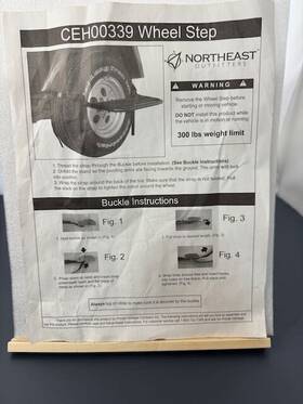 Ceh00339 Cargoloc Truck/ Suv Wheel Step Up Folding Platform 300lb Capacity Good Condition W Cases
