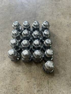 431135 Coyote 16 Chrome 3/8 Thread Lug Nuts For An Atv Or Utv With A 14mm Hex 3/8-24