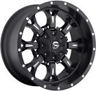 D51720001745 Fuel Rims Inch Lug Black Milled Lifted Wheels