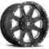 D53420908245 Boost Fuel 20x9 8x6.5 8x165.1 Wheels Rims Black 12 Offset Alloy 8 Spoke
